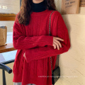 Suéter de inverno tricotado para mulheres